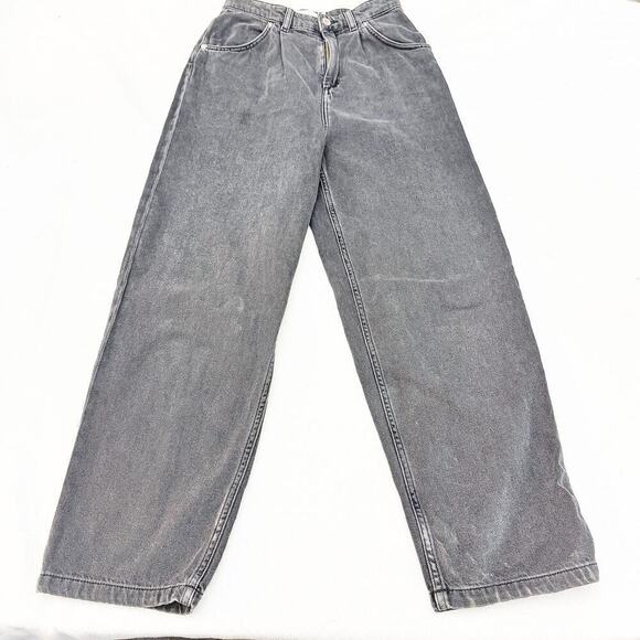 & Other Stories Loose Fitting Charcoal Straight Leg Denim Jeans Size 25 EUR - Picture 2 of 11